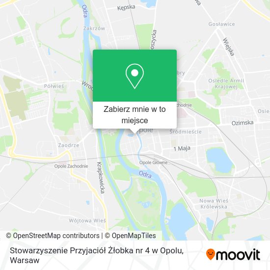 Mapa Stowarzyszenie Przyjaciół Żłobka nr 4 w Opolu