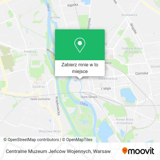 Mapa Centralne Muzeum Jeńców Wojennych