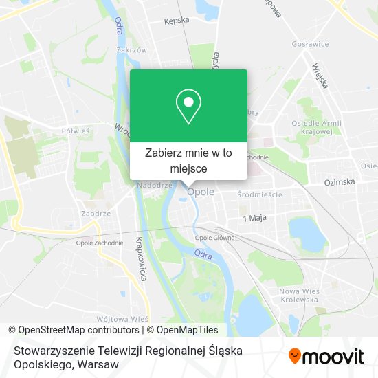 Mapa Stowarzyszenie Telewizji Regionalnej Śląska Opolskiego