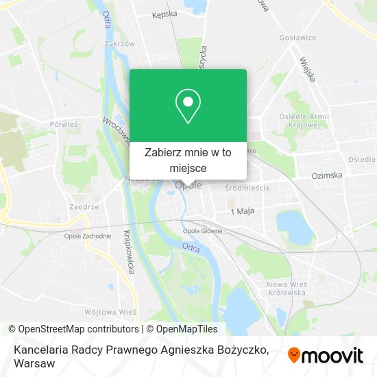 Mapa Kancelaria Radcy Prawnego Agnieszka Bożyczko