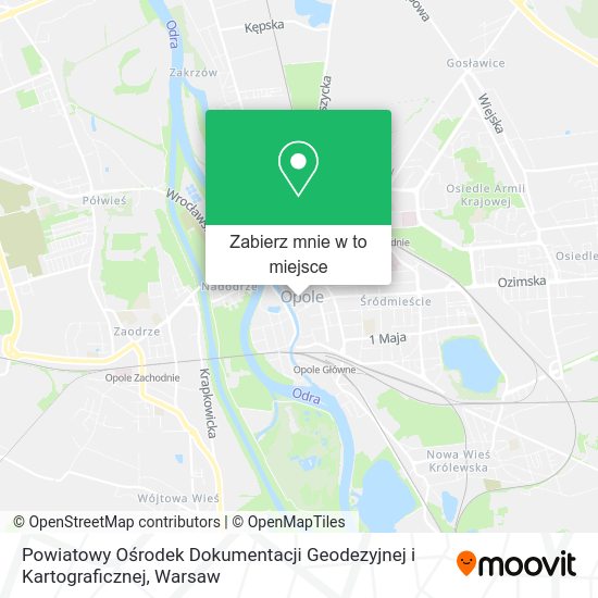 Mapa Powiatowy Ośrodek Dokumentacji Geodezyjnej i Kartograficznej