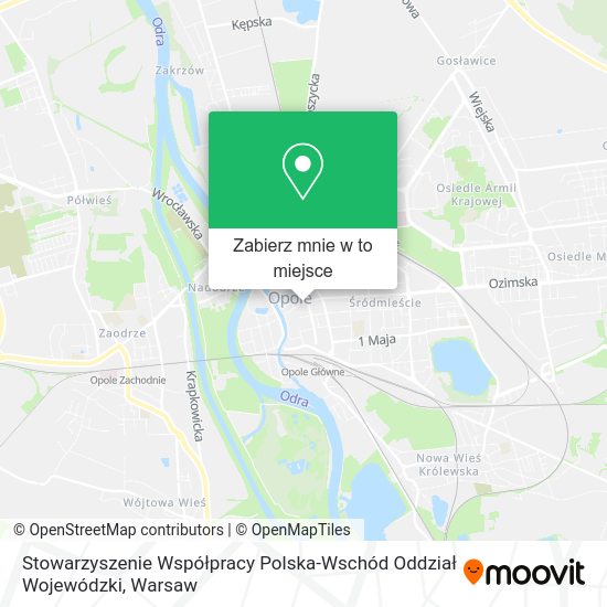 Mapa Stowarzyszenie Współpracy Polska-Wschód Oddział Wojewódzki