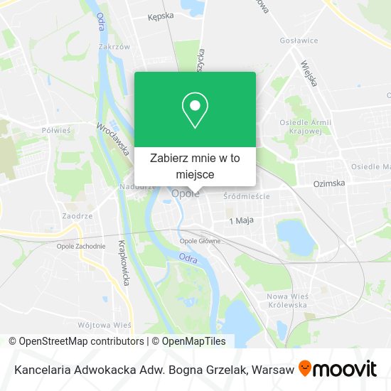 Mapa Kancelaria Adwokacka Adw. Bogna Grzelak