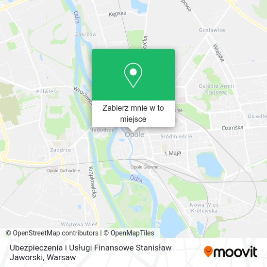 Mapa Ubezpieczenia i Usługi Finansowe Stanisław Jaworski