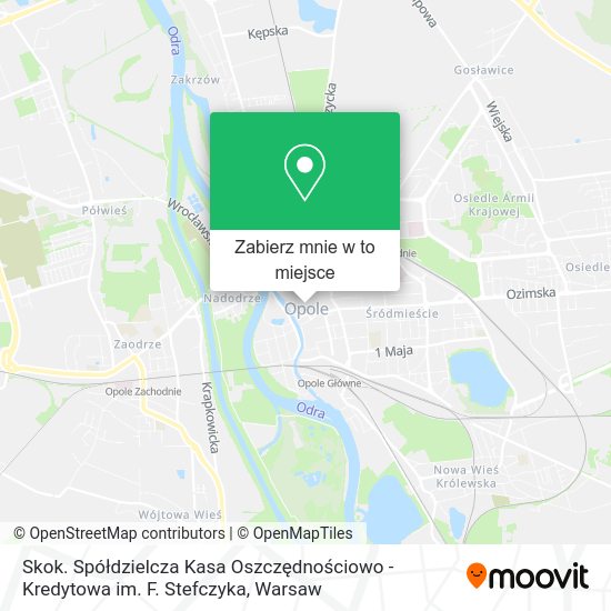 Mapa Skok. Spółdzielcza Kasa Oszczędnościowo - Kredytowa im. F. Stefczyka