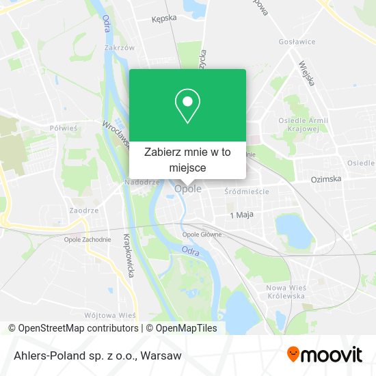 Mapa Ahlers-Poland sp. z o.o.