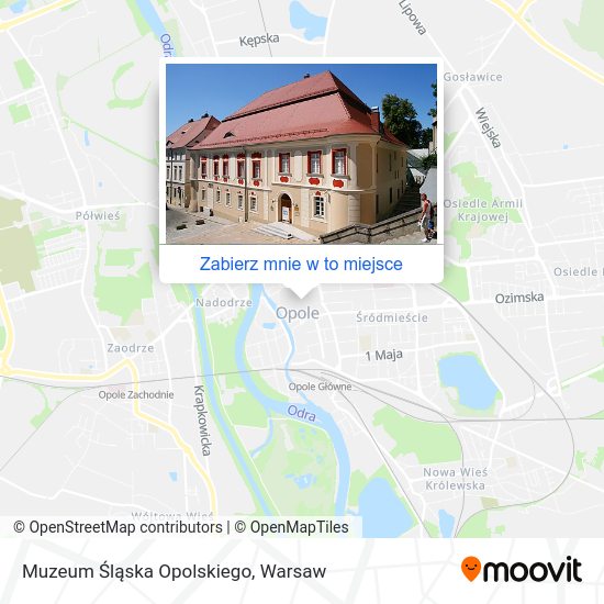 Mapa Muzeum Śląska Opolskiego