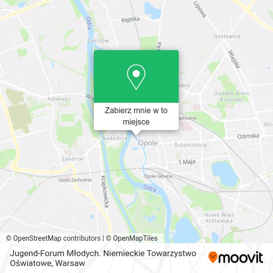 Mapa Jugend-Forum Młodych. Niemieckie Towarzystwo Oświatowe