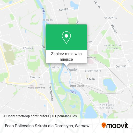 Mapa Eceo Policealna Szkoła dla Dorosłych