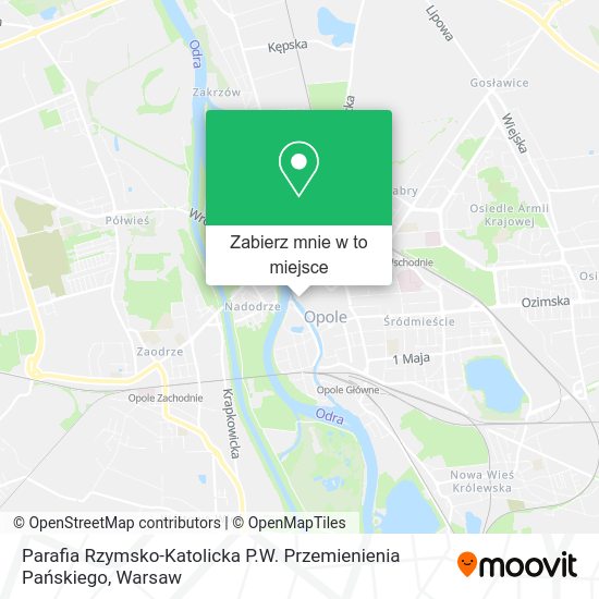 Mapa Parafia Rzymsko-Katolicka P.W. Przemienienia Pańskiego