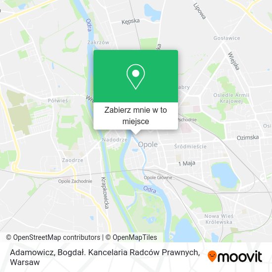 Mapa Adamowicz, Bogdał. Kancelaria Radców Prawnych