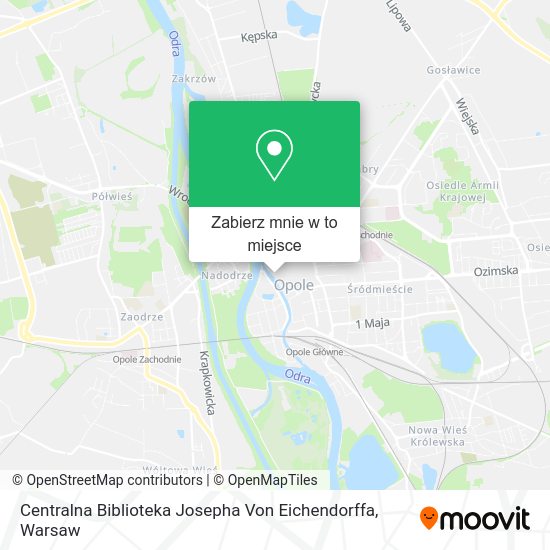 Mapa Centralna Biblioteka Josepha Von Eichendorffa