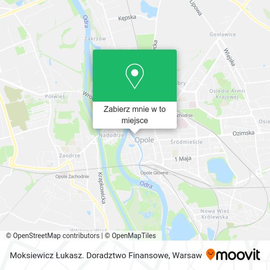 Mapa Moksiewicz Łukasz. Doradztwo Finansowe