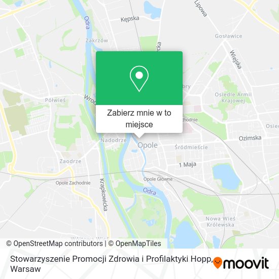 Mapa Stowarzyszenie Promocji Zdrowia i Profilaktyki Hopp