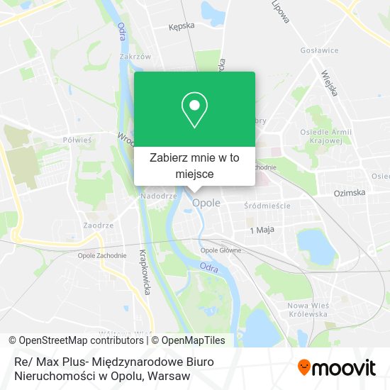 Mapa Re/ Max Plus- Międzynarodowe Biuro Nieruchomości w Opolu