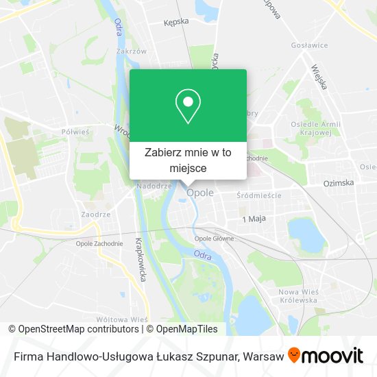 Mapa Firma Handlowo-Usługowa Łukasz Szpunar