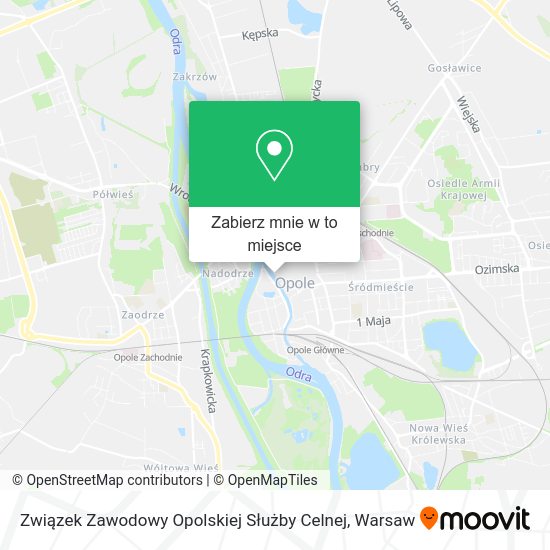 Mapa Związek Zawodowy Opolskiej Służby Celnej