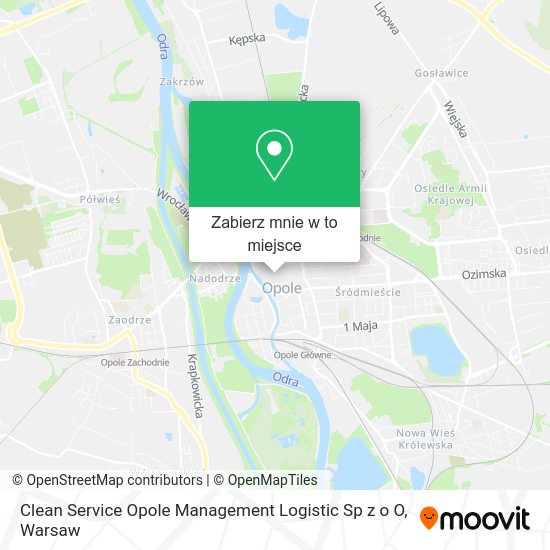 Mapa Clean Service Opole Management Logistic Sp z o O