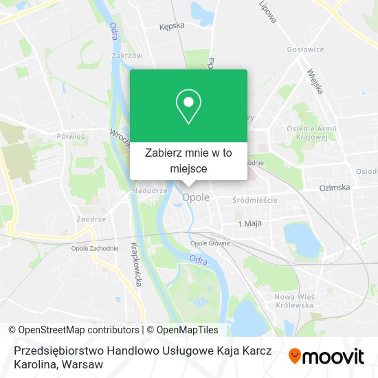 Mapa Przedsiębiorstwo Handlowo Usługowe Kaja Karcz Karolina