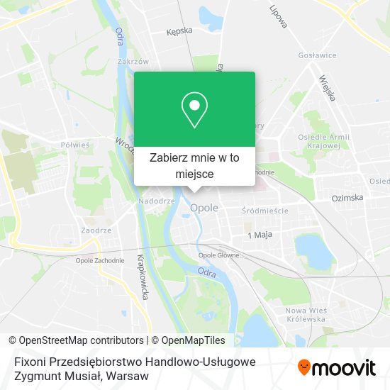 Mapa Fixoni Przedsiębiorstwo Handlowo-Usługowe Zygmunt Musiał