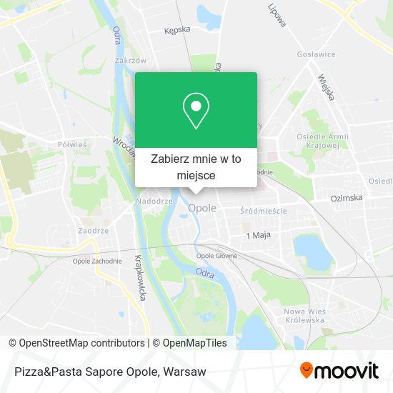 Mapa Pizza&Pasta Sapore Opole