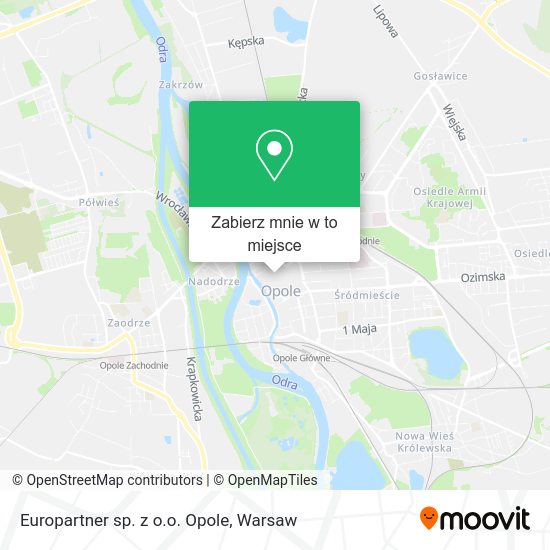 Mapa Europartner sp. z o.o. Opole