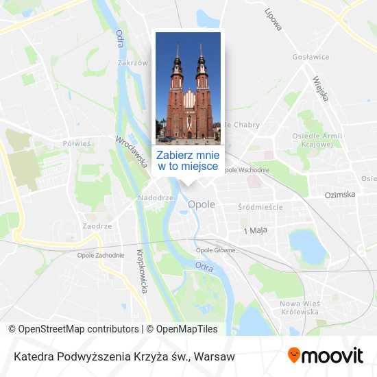 Mapa Katedra Podwyższenia Krzyża św.