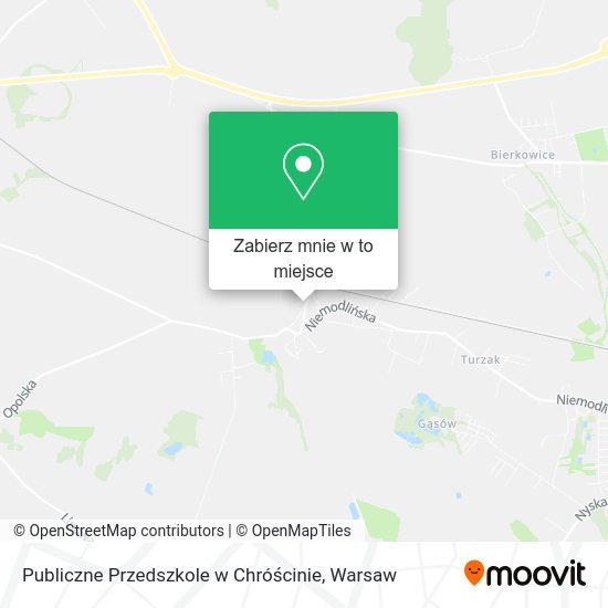 Mapa Publiczne Przedszkole w Chróścinie