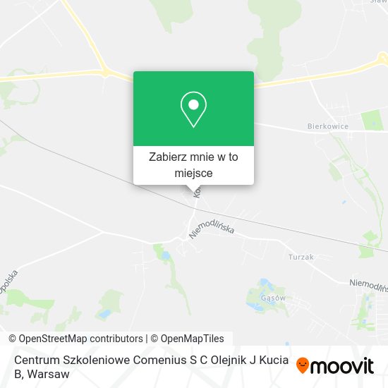 Mapa Centrum Szkoleniowe Comenius S C Olejnik J Kucia B