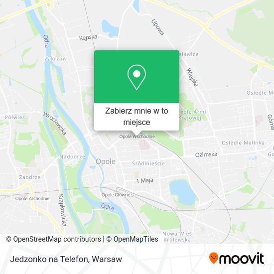 Mapa Jedzonko na Telefon