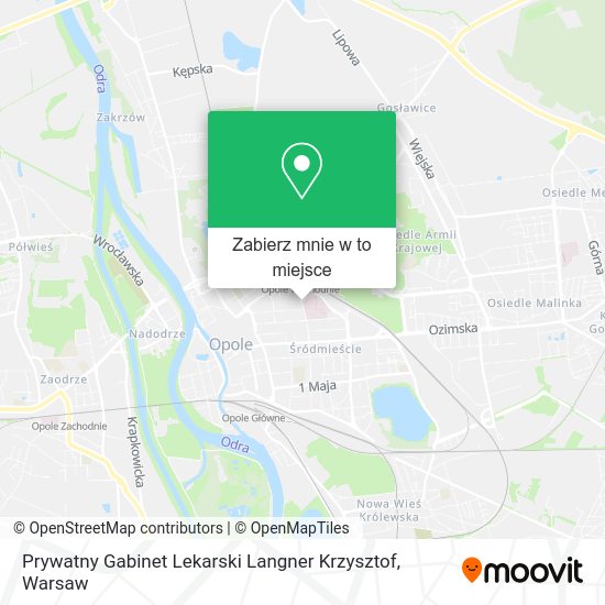 Mapa Prywatny Gabinet Lekarski Langner Krzysztof