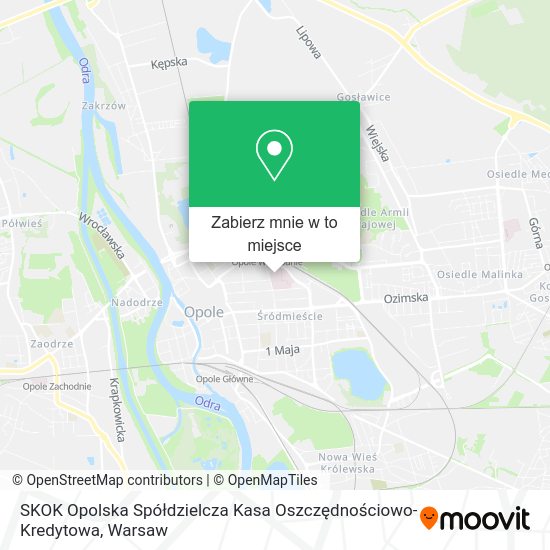 Mapa SKOK Opolska Spółdzielcza Kasa Oszczędnościowo-Kredytowa