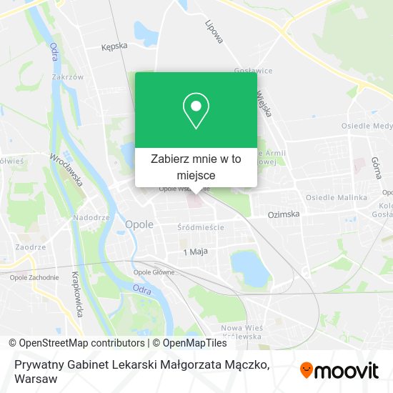 Mapa Prywatny Gabinet Lekarski Małgorzata Mączko