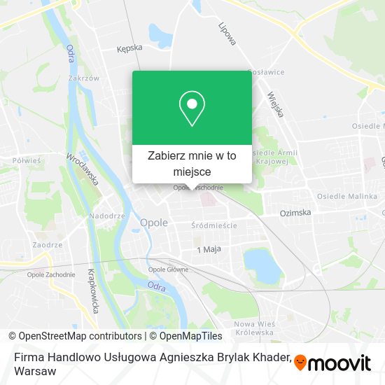 Mapa Firma Handlowo Usługowa Agnieszka Brylak Khader