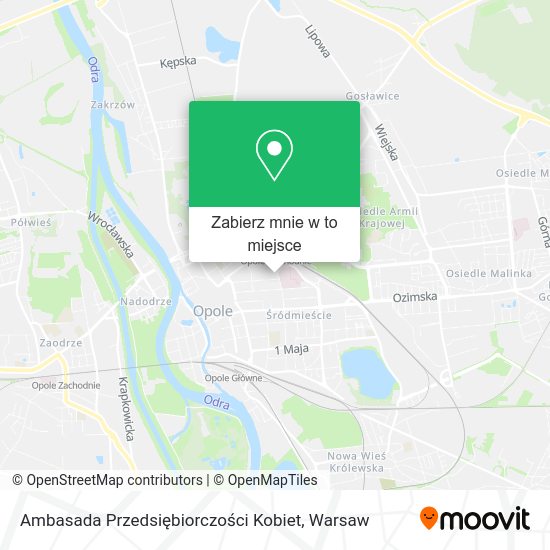 Mapa Ambasada Przedsiębiorczości Kobiet