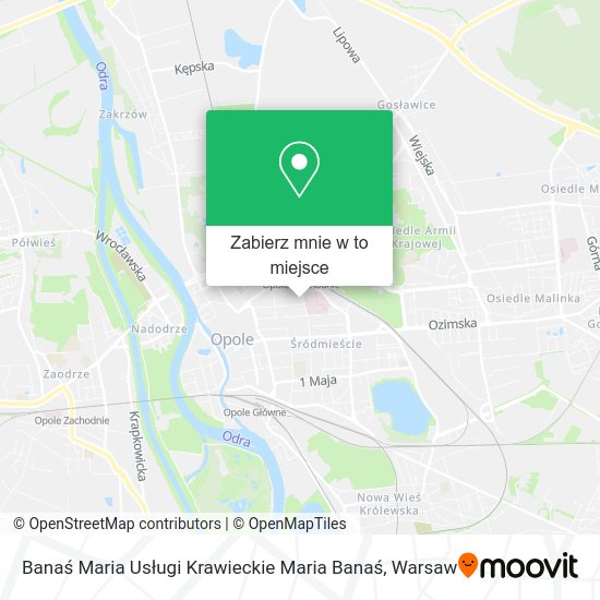 Mapa Banaś Maria Usługi Krawieckie Maria Banaś