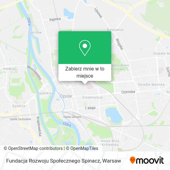 Mapa Fundacja Rozwoju Społecznego Spinacz