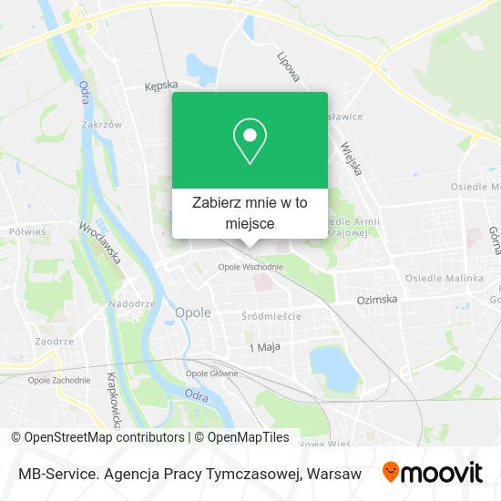 Mapa MB-Service. Agencja Pracy Tymczasowej