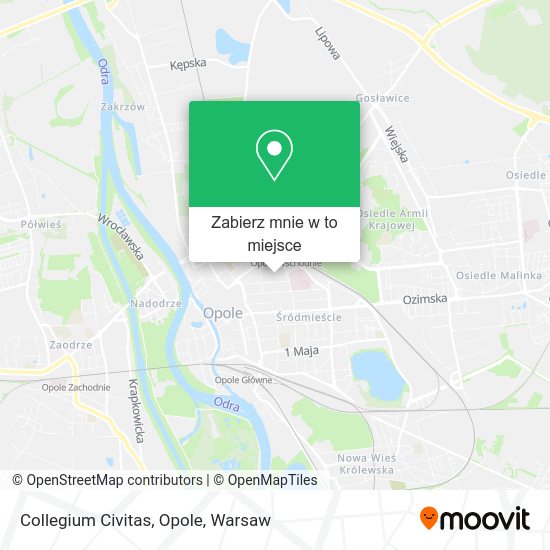 Mapa Collegium Civitas, Opole