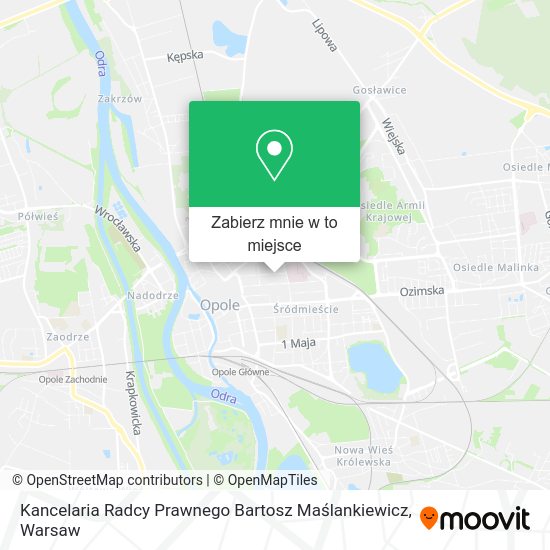 Mapa Kancelaria Radcy Prawnego Bartosz Maślankiewicz