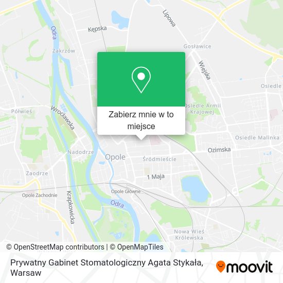 Mapa Prywatny Gabinet Stomatologiczny Agata Stykała