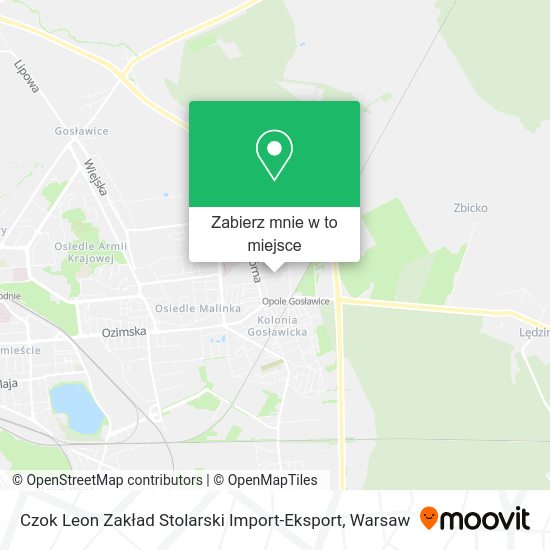 Mapa Czok Leon Zakład Stolarski Import-Eksport