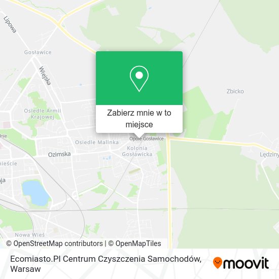 Mapa Ecomiasto.Pl Centrum Czyszczenia Samochodów