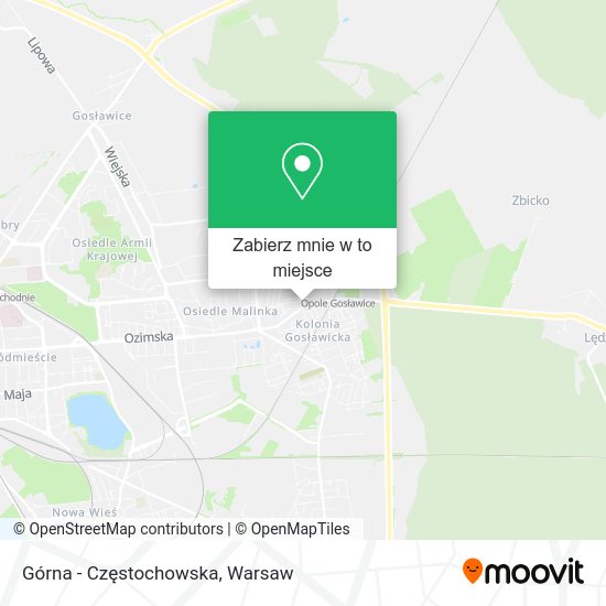 Mapa Górna - Częstochowska