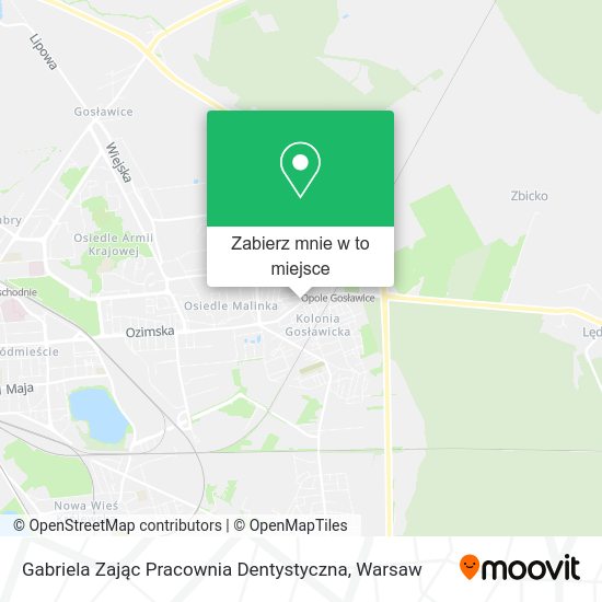 Mapa Gabriela Zając Pracownia Dentystyczna