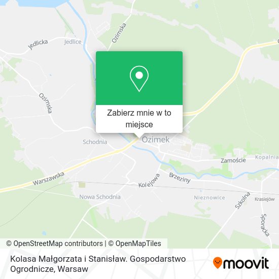Mapa Kolasa Małgorzata i Stanisław. Gospodarstwo Ogrodnicze