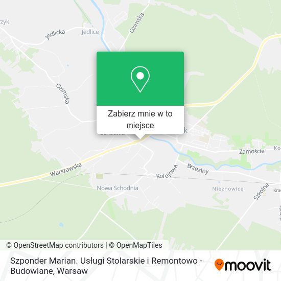 Mapa Szponder Marian. Usługi Stolarskie i Remontowo - Budowlane