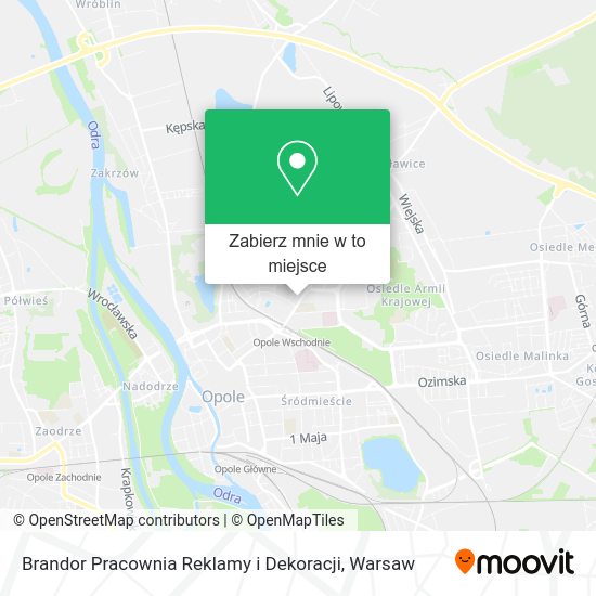 Mapa Brandor Pracownia Reklamy i Dekoracji