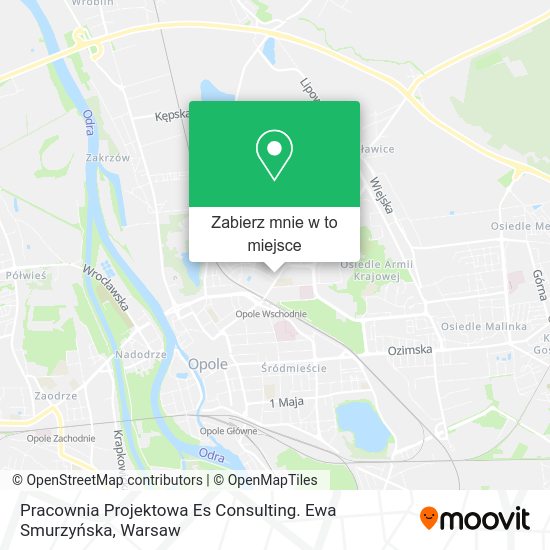 Mapa Pracownia Projektowa Es Consulting. Ewa Smurzyńska