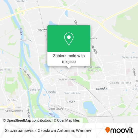 Mapa Szczerbaniewicz Czesława Antonina